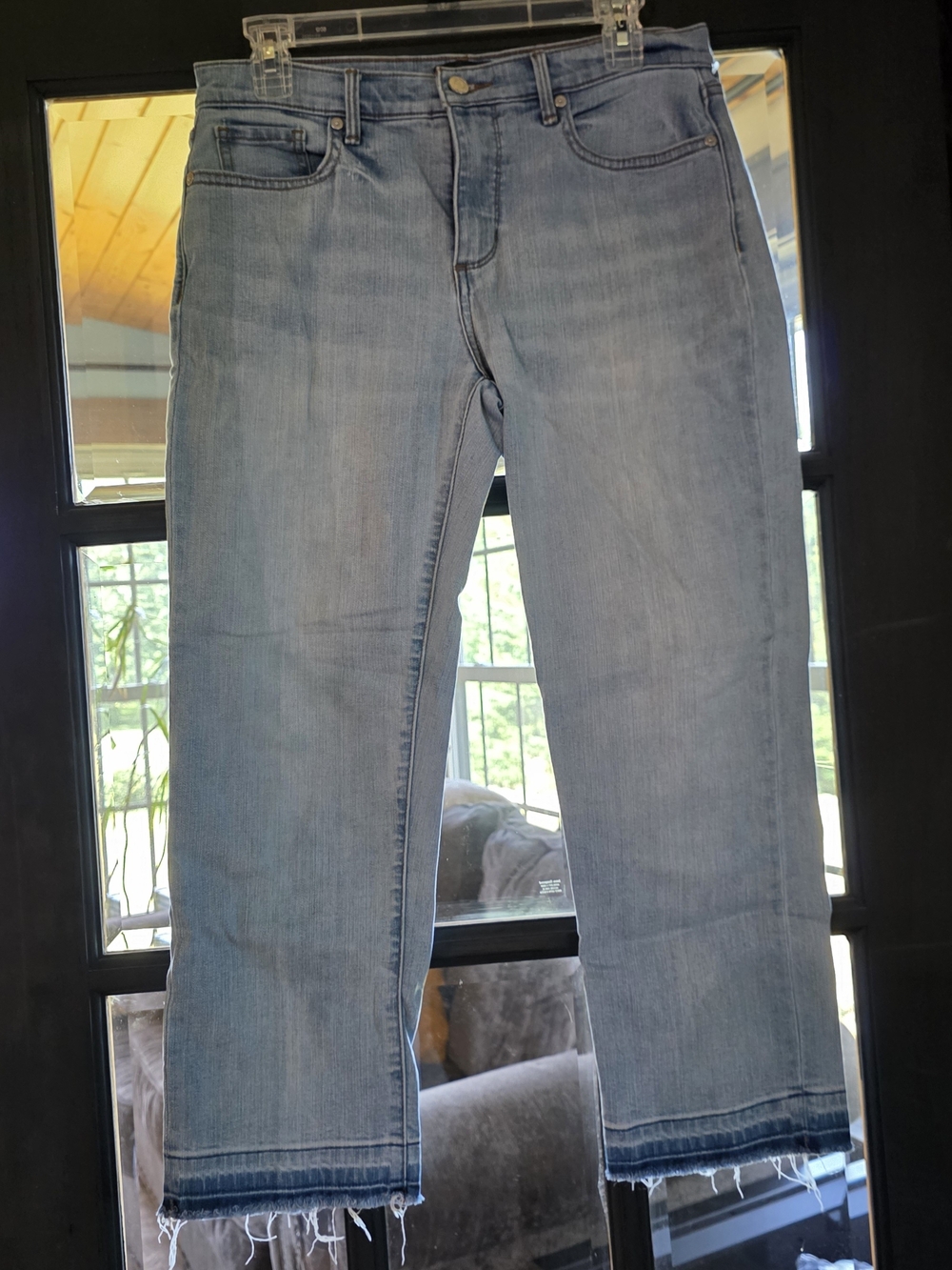 Banana Republic Light Wash Cropped Straight Jeans